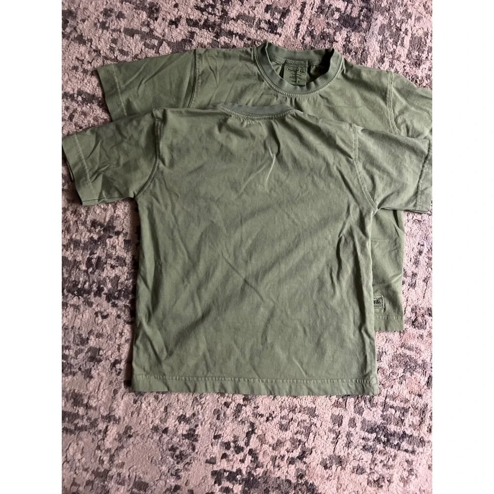 Knothead Kids Set of 2 Cotton Short Sleeve‎ T-Shirts Olive Green Size S